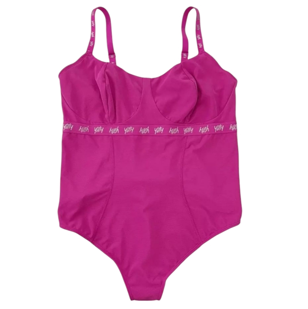 Yitty Womens Pink Spotlight Shaping Demi‎ Cup Bodysuit Size XL NWT